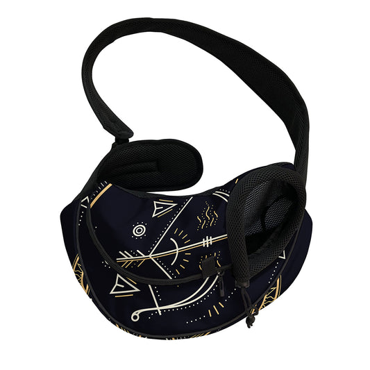 Vintage Sagittarius Zodiac Sign Print Pet Sling Carrier
