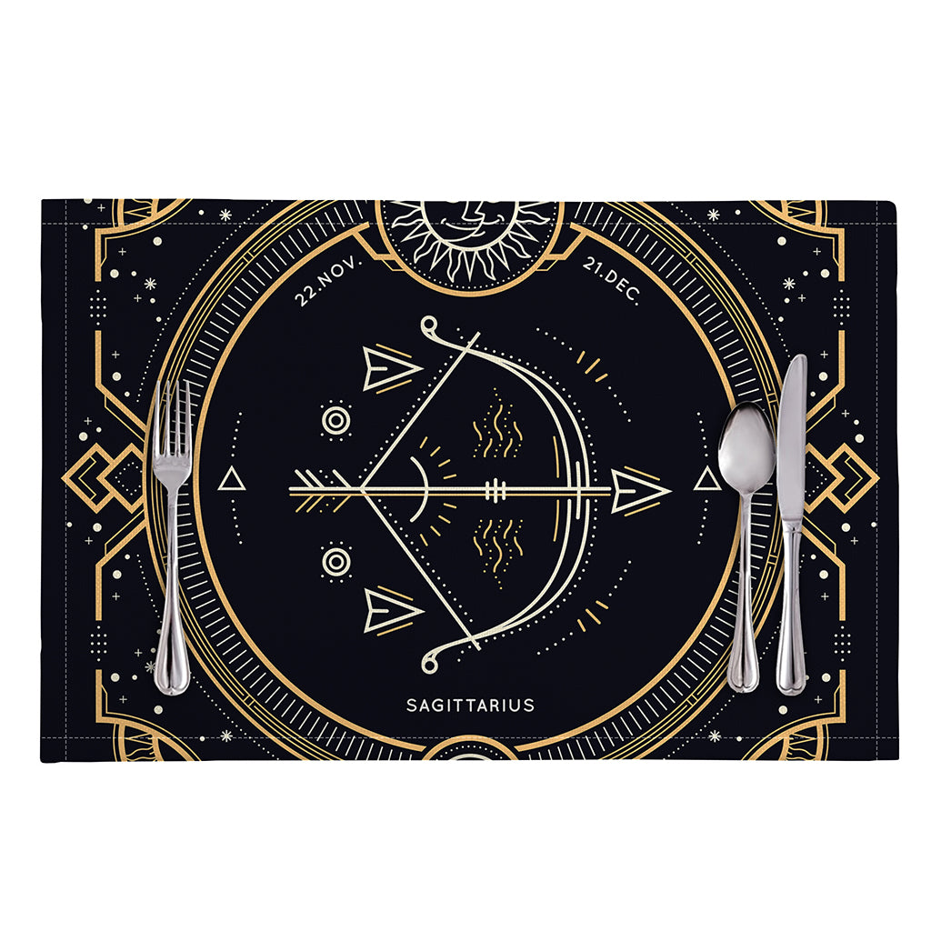 Vintage Sagittarius Zodiac Sign Print Placemat