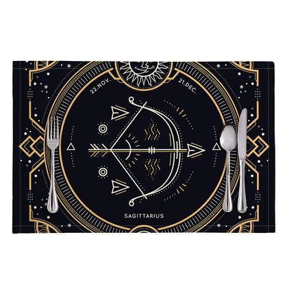 Vintage Sagittarius Zodiac Sign Print Placemat