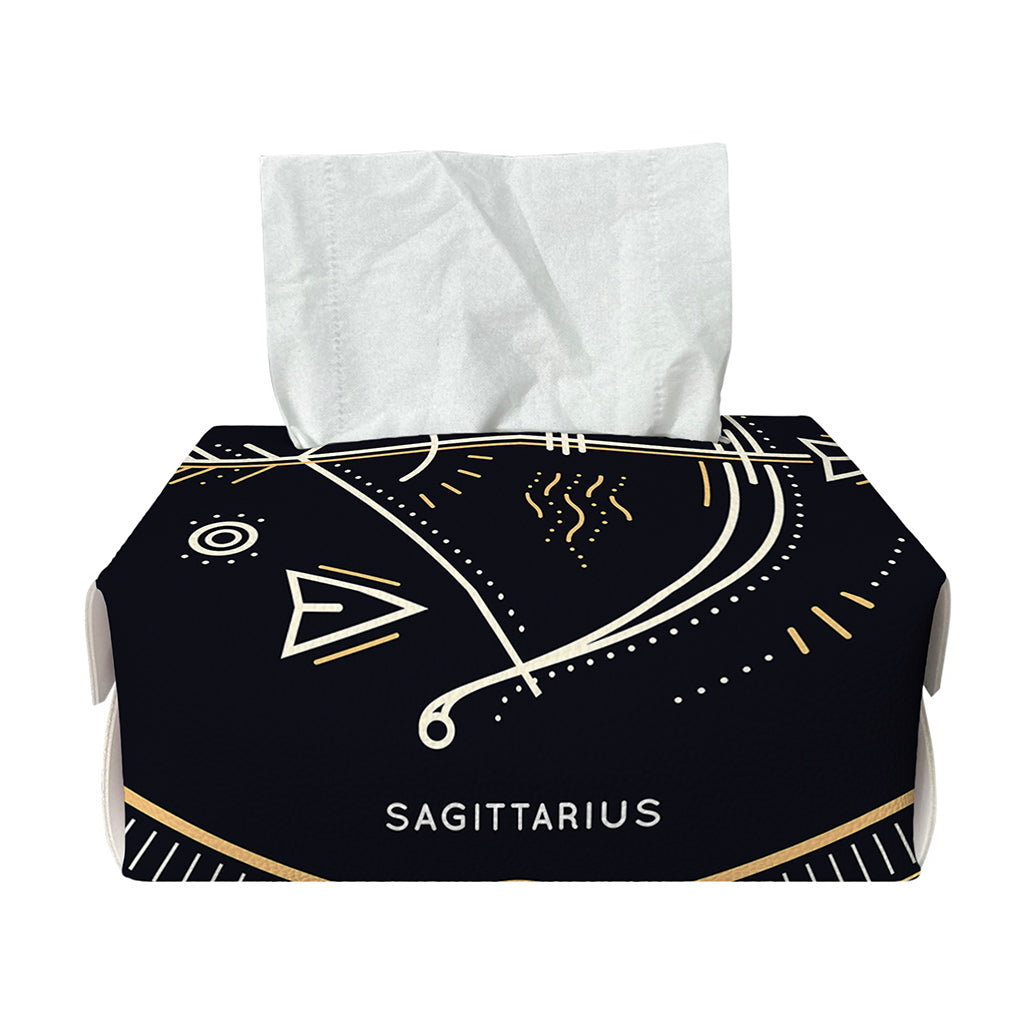 Vintage Sagittarius Zodiac Sign Print Rectangle Tissue Box Cover