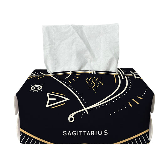 Vintage Sagittarius Zodiac Sign Print Rectangle Tissue Box Cover