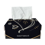 Vintage Sagittarius Zodiac Sign Print Rectangle Tissue Box Cover