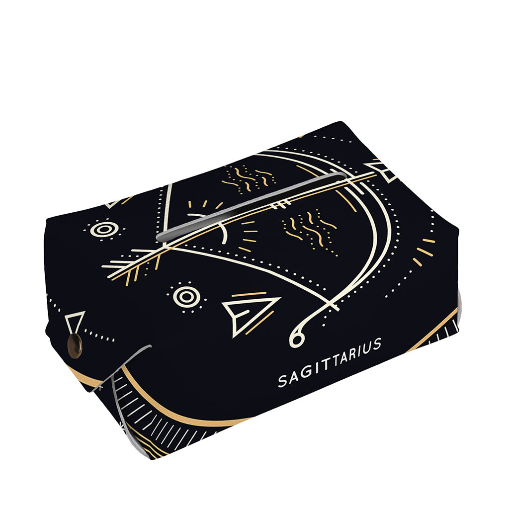 Vintage Sagittarius Zodiac Sign Print Rectangle Tissue Box Cover