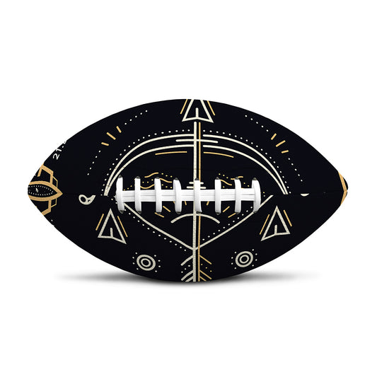 Vintage Sagittarius Zodiac Sign Print Rugby Ball