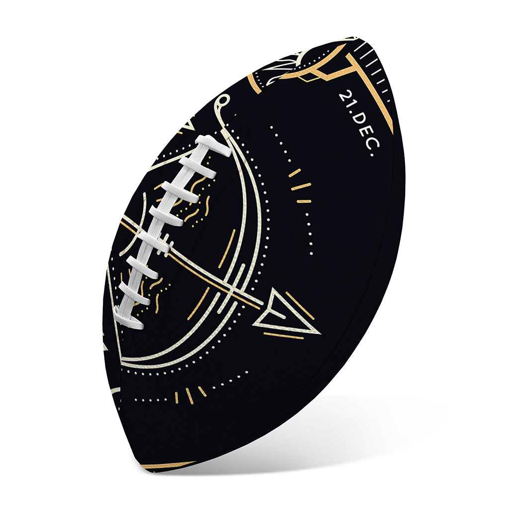 Vintage Sagittarius Zodiac Sign Print Rugby Ball
