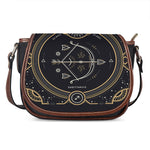 Vintage Sagittarius Zodiac Sign Print Saddle Bag