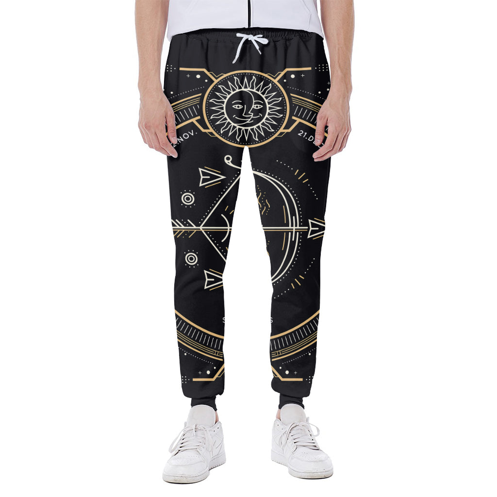 Vintage Sagittarius Zodiac Sign Print Scuba Joggers