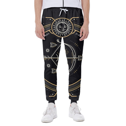 Vintage Sagittarius Zodiac Sign Print Scuba Joggers