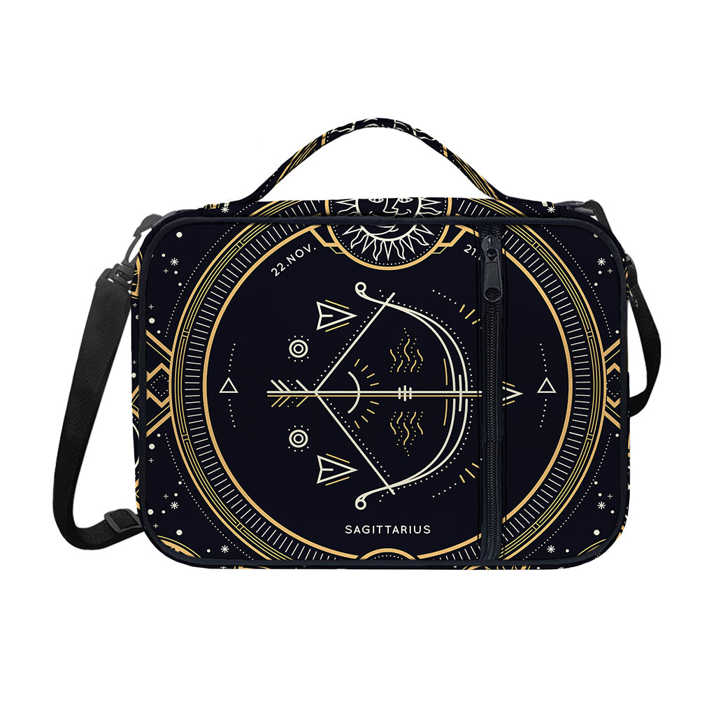 Vintage Sagittarius Zodiac Sign Print Shoulder Strap Bible Bag