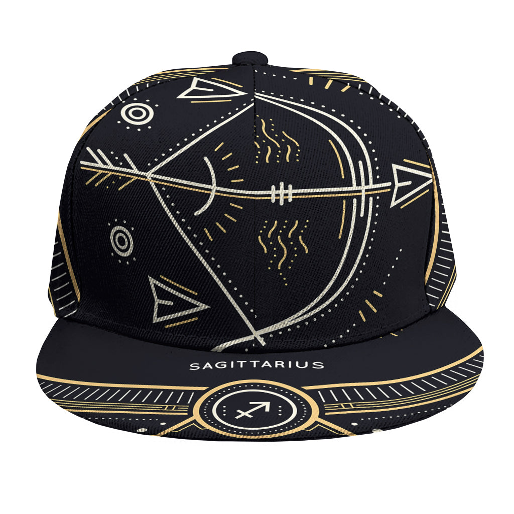 Vintage Sagittarius Zodiac Sign Print Snapback Cap