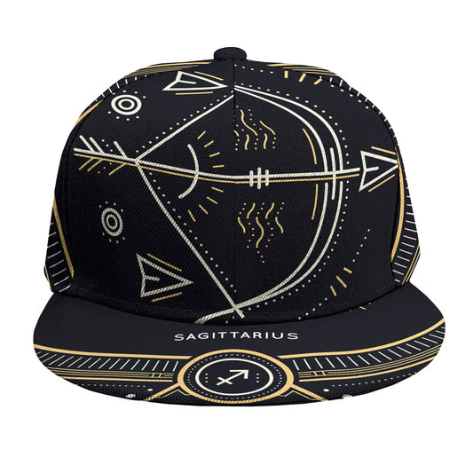 Vintage Sagittarius Zodiac Sign Print Snapback Cap