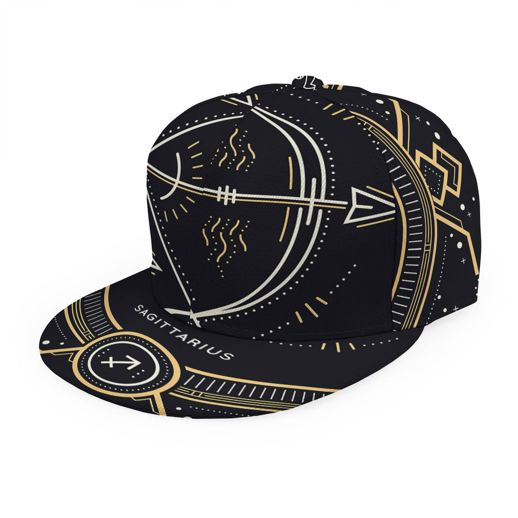 Vintage Sagittarius Zodiac Sign Print Snapback Cap