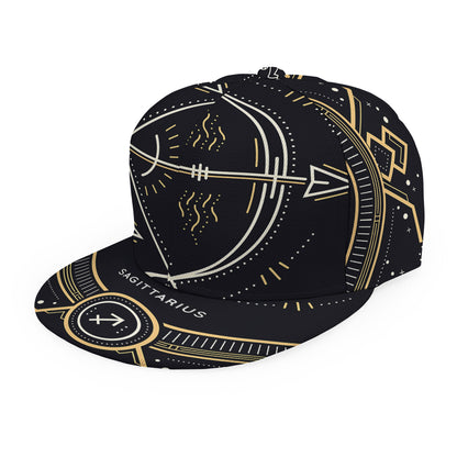 Vintage Sagittarius Zodiac Sign Print Snapback Cap