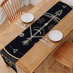 Vintage Sagittarius Zodiac Sign Print Table Runner