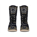 Vintage Sagittarius Zodiac Sign Print Winter Boots