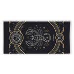 Vintage Scorpio Zodiac Sign Print Beach Towel