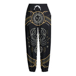 Vintage Scorpio Zodiac Sign Print Fleece Lined Knit Pants