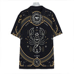 Vintage Scorpio Zodiac Sign Print Hawaiian Shirt