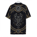 Vintage Scorpio Zodiac Sign Print Hawaiian Shirt