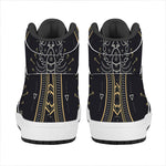Vintage Scorpio Zodiac Sign Print High Top Leather Sneakers