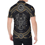 Vintage Scorpio Zodiac Sign Print Men's Shirt