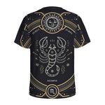 Vintage Scorpio Zodiac Sign Print Men's Sports T-Shirt