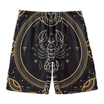 Vintage Scorpio Zodiac Sign Print Men's Swim Trunks