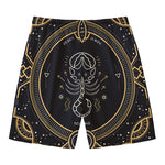 Vintage Scorpio Zodiac Sign Print Men's Swim Trunks