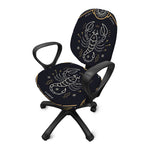 Vintage Scorpio Zodiac Sign Print Office Chair Cover