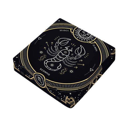 Vintage Scorpio Zodiac Sign Print Outdoor Seat Cushion Cover