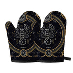 Vintage Scorpio Zodiac Sign Print Oven Mitts