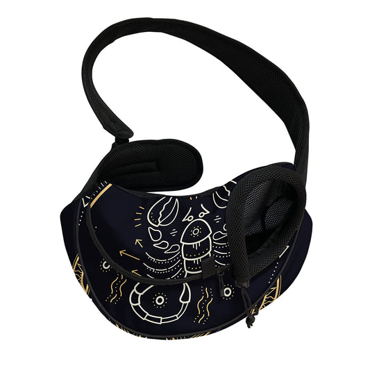 Vintage Scorpio Zodiac Sign Print Pet Sling Carrier