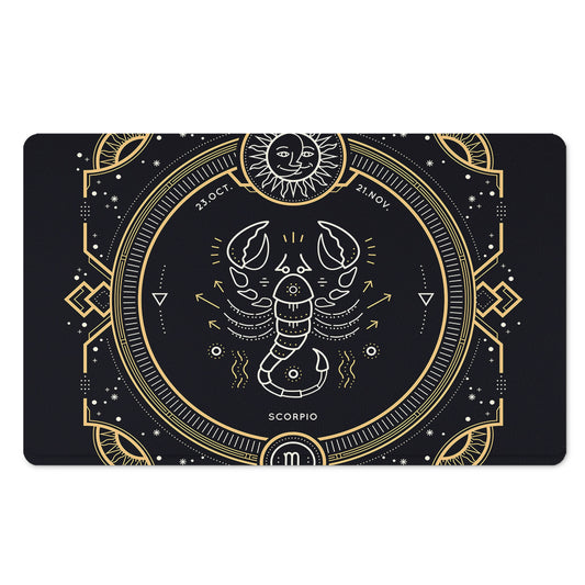 Vintage Scorpio Zodiac Sign Print Polyester Doormat