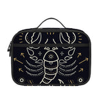 Vintage Scorpio Zodiac Sign Print Portable Lunch Bag