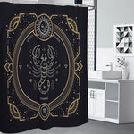 Vintage Scorpio Zodiac Sign Print Premium Shower Curtain