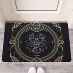 Vintage Scorpio Zodiac Sign Print Rubber Doormat