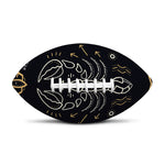 Vintage Scorpio Zodiac Sign Print Rugby Ball