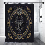 Vintage Scorpio Zodiac Sign Print Shower Curtain