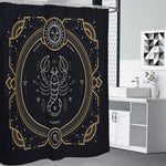 Vintage Scorpio Zodiac Sign Print Shower Curtain