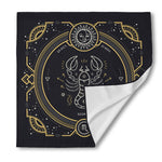 Vintage Scorpio Zodiac Sign Print Silk Bandana