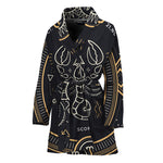 Vintage Scorpio Zodiac Sign Print Women's Bathrobe
