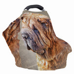 Vintage Shar Pei Print Baby Seat Cover
