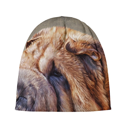Vintage Shar Pei Print Beanie