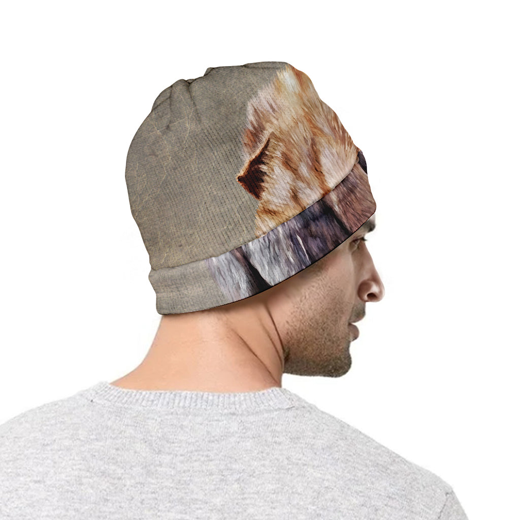 Vintage Shar Pei Print Beanie