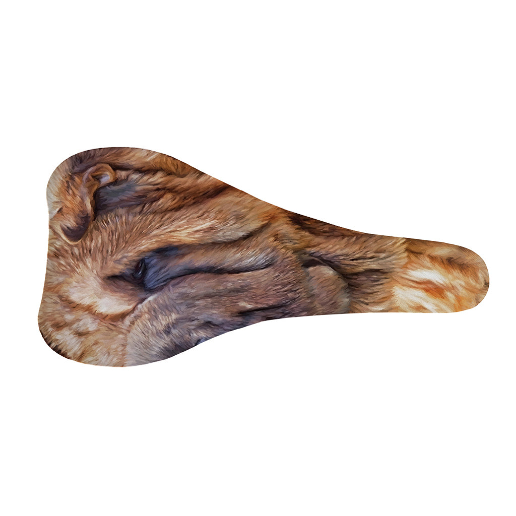 Vintage Shar Pei Print Bicycle Seat Cover