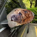 Vintage Shar Pei Print Car Side Mirror Covers