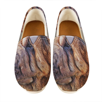 Vintage Shar Pei Print Casual Shoes