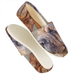 Vintage Shar Pei Print Casual Shoes