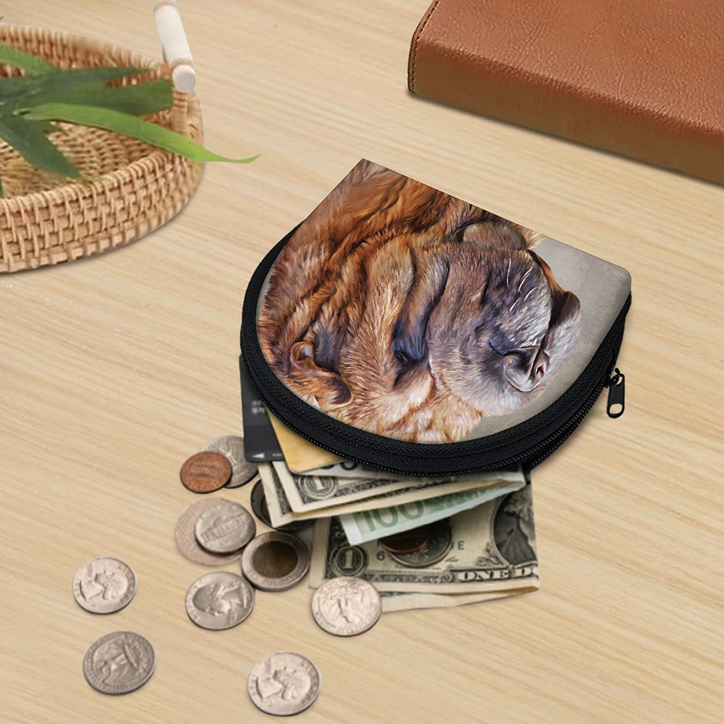 Vintage Shar Pei Print Coin Purse