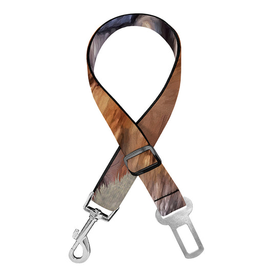 Vintage Shar Pei Print Dog Seat Belt